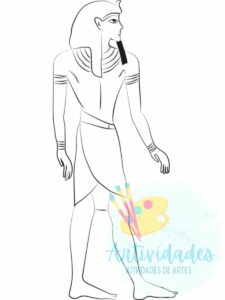 Lei da frontalidade para colorir Arte Egípcia para colorir