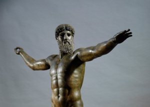 Bronze do Cabo Artemísio, ou Zeus de Artemísio, ou Poseidon de Artemísio. <yoastmark class=