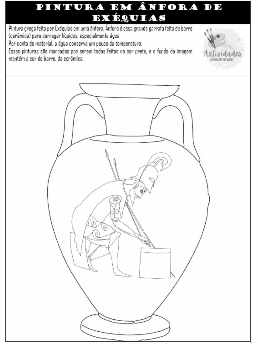 Arte Grega - Artividades - Atividades de Artes