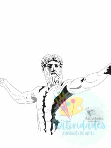 Bronze do Cabo Artemísio para colorir Zeus do Cabo Artemísio para colorir Zeus ou Poseidon para colorir Posseidon para colorir Arte Grega para colorir