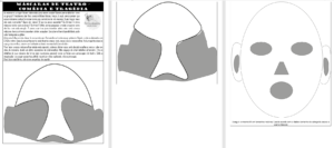 Molde gratuito de máscaras gregas para imprimir Arte grega para colorir