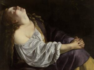 Maria Madalena em extase - Artemisia Gentileschi