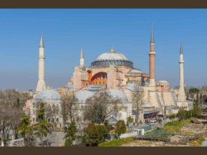 Arte Bizantina Basílica de Santa Sofia visão externa Hagia Sophia outside