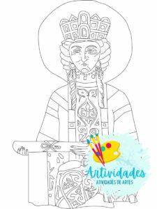Arte Bizantina para colorir mosaico Hagia Sophia para colorir Basílica de Santa Sofia para colorir Basilica de Santa Sofia para colorir Imperatriz Irene para colorir Império Bizantino