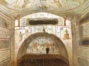 Arte Paleocristã catacumba de São Pedro e Marcelino