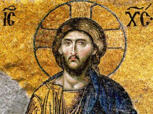 Mosaico de Jesus Cristo na Basílica de Santa Sofia Hagia Sophia