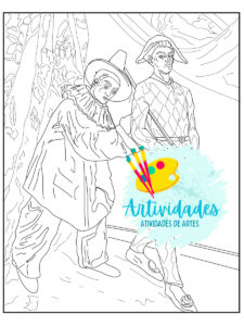 Cezanne para colorir Cezanne Mardi Gras para colorir Cezanne Martes de carnaval para colorir Cezanne terca feira de carnaval para colorir Carnaval para colorir